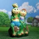 Садовая фигура Хорошие сувениры Семья лягушек 40x31x59 см большие