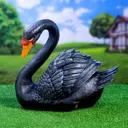 Садовая фигура Хорошие сувениры Лебедь черный 34x25x40 см