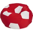 Кресло-мешок Пуффбери Мяч 95x95x95 см оксфорд цвет красный/белый