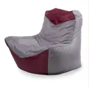Кресло-мешок Пуффбери Классика 100x100x110 см оксфорд цвет серый/бордовый
