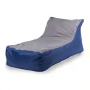 Кресло-мешок Пуффбери Кушетка 130x70x70 см оксфорд цвет серый/синий