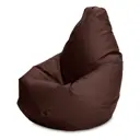 Кресло-мешок Пуффбери Груша 70x85x60 см экокожа цвет коричневый