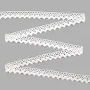 Кружево Красная лента С3749Г17 х/б рис.16.01.078 16мм*25м белый