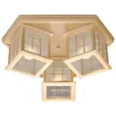 Люстра потолочная деревянная Velante 592-717-03 3 6 м² цвет дерево