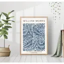 Постер 28 картин "Моррис: синий цветочный узор" 50x40 см в подарочном тубусе без рамы