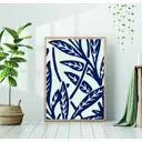 Постер 28 картин "Моррис. Рисунок листья абстракция" 50x40 см в подарочном тубусе без рамы