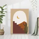 Постер 28 картин "Ночь в южном городе" 50x40 см в подарочном тубусе без рамы