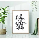 Постер 28 картин "Надпись. Кухня - сердце дома" 70x50 см в подарочном тубусе без рамы