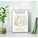 Постер 28 картин "Матисс спящая женщина репродукция" 70x50 см в подарочном тубусе без рамы
