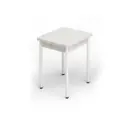 Стол квадратный Кеа 59x59 см ЛДСП цвет оникс/белый