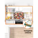 Защитный экран Borntoprint Специи 60x90x0.4 см закаленное стекло цвет прозрачный