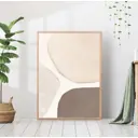 Постер 28 картин "Абстракция бежевых тонов" 40x50 см в подарочном тубусе без рамы