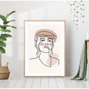 Постер 28 картин "Девушка с сигаретой" 40x50 см в подарочном тубусе без рамы