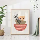 Постер 28 картин "Растение в горшке" 40x50 см в подарочном тубусе без рамы