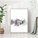 Постер 28 картин "Новогодний пейзаж" 50x70 см в подарочном тубусе без рамы