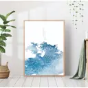 Постер 28 картин "Волны в японском стиле" 50x70 см в подарочном тубусе без рамы