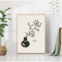 Постер 28 картин "Цветок в вазе рисунок" 50x70 см в подарочном тубусе без рамы