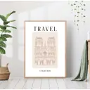 Постер 28 картин "Нотр-дам париж" 50x70 см в подарочном тубусе без рамы