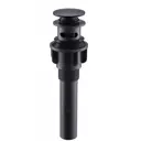 Донный клапан BelBagno BB-PCU-03-NERO с переливом цвет черный матовый