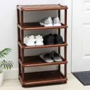 Обувница Idea 49.7x83.7x30.7 см пластик цвет коричневый