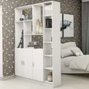 Стеллаж Клик мебель 150x33x208 см ЛДСП цвет белый