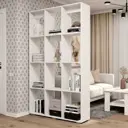 Стеллаж Клик мебель 121x30x204 см ЛДСП цвет белый