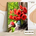 Картина по номерам на холсте с подрамником «Летнее Утро Маки» 40x50 см