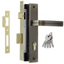 Врезной замок под цилиндр Нора-м 106-85 К цвет старая бронза