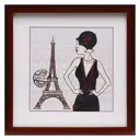 Картина в раме "Парижанка" 39x39 см
