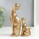 Набор фигурок 2 шт "Кошка с котёнком" 15.5 см 9.3 см