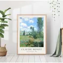 Постер 28 картин "Клод Моне пейзаж" 50x40 см в подарочном тубусе без рамы