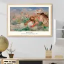 Постер 28 картин "Огюст Ренуар девочки в траве" 50x40 см в подарочном тубусе без рамы