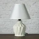 Настольная лампа Risalux Грани 1x25Вт E14 белый 20x20x30см