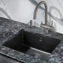 Врезная мойка Milacio Leon 55 55x46x19 см искусственный камень цвет черный матовый