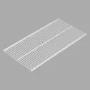 Полка для металлического стеллажа Volazzi Home 90.30x0.30x30.60 см нагрузка до 25 кг сталь цвет белый