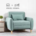 Кресло-кровать Нижегородмебель и к Ханна 104x82x89 см пенополиуретан цвет ментоловый