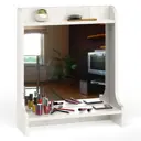 Полка с зеркалом настольная Ливерпуль 10.118, 60x70 см цвет ясень ваниль