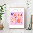 Постер 28 картин "Гранат абстракция" 40x50 см в подарочном тубусе без рамы