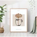 Постер 28 картин "Растение в графине минимализм" 50x70 см в подарочном тубусе без рамы