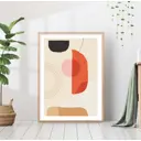 Постер 28 картин "Абстракция светлая" 50x70 см в подарочном тубусе без рамы