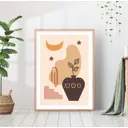 Постер 28 картин "Ваза в стиле бохо" 50x70 см в подарочном тубусе без рамы