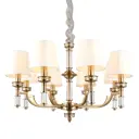 Люстра подвесная Aployt Patricia APL.716.13.08, 8 ламп, цвет медный