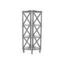 Стеллаж с полками Wissar 42.4x132.4x42.4 см МДФ цвет серый нагрузка на полку до 5 кг