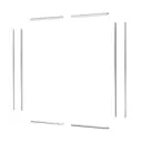 Комплект профилей и фурнитуры для душевой ширмы Sensea Easy 90x90 см цвет хром