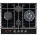 Газовая варочная панель Hiberg VM 6145 B 58.40 см 4 конфорки цвет черный