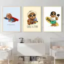 Набор постеров 28 картин Плюшевый мишка 50x40 см без рамы