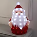 Светящаяся электрическая фигура 5037534 Дед мороз для дома Luazon lighting 40 ламп h 47 см разноцветный