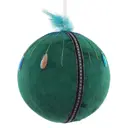 Елочный шар 762110 12 см пластик зеленый