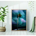 Постер 28 картин "Пальма и ночное небо" 40x50 см в подарочном тубусе без рамы