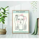 Постер 28 картин "Пабло Пикассо портрет девушки" 40x50 см в подарочном тубусе без рамы